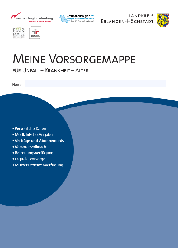 Auf das Bild klicken und Vorsorgemappe herunterladen